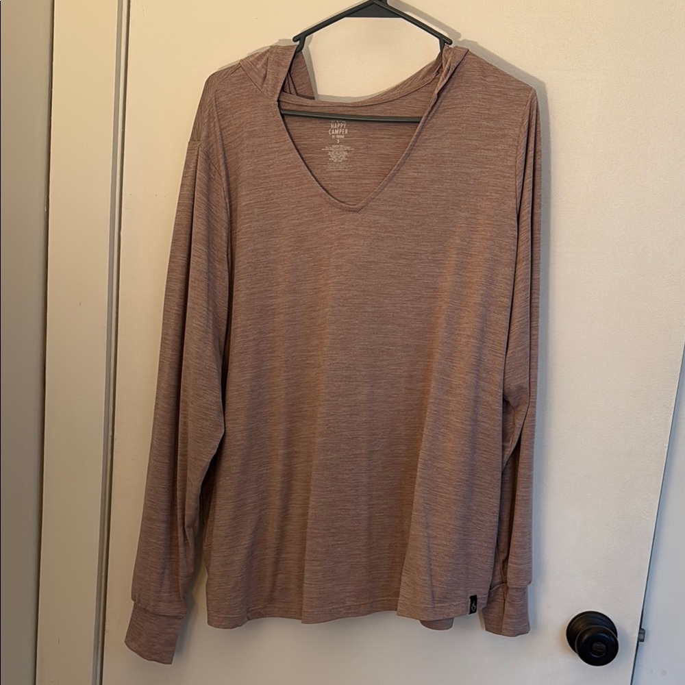 Lightweight, Happy Camper hooded top.